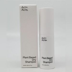 ACT + ACRE Dry Shampoo 17g Unscented Powder Spray Full Size Vegan .60oz NIB NEW